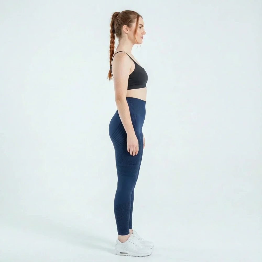 3D Leggings - Navy Blue