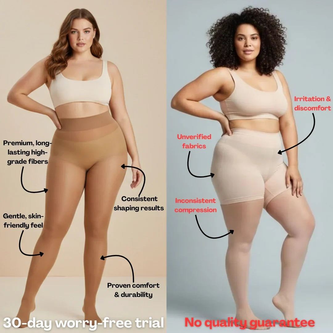 Anti-Cellulite Strumpfhosen - Definieren Sie Ihre Silhouette mühelos (3er-Pack)