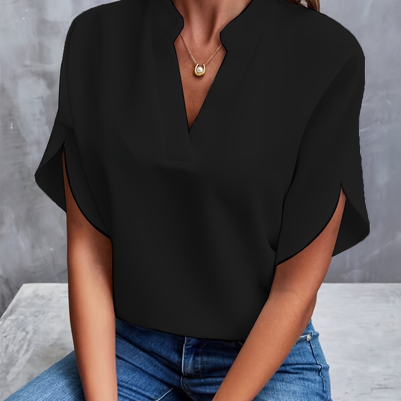 Bluse mit weiten Ärmeln Beth