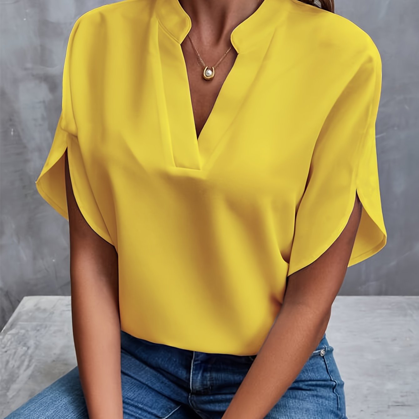 Bluse mit weiten Ärmeln Beth