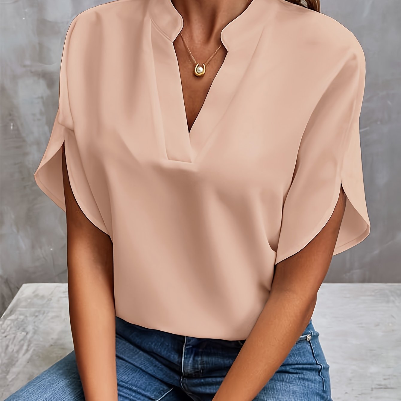 Bluse mit weiten Ärmeln Beth