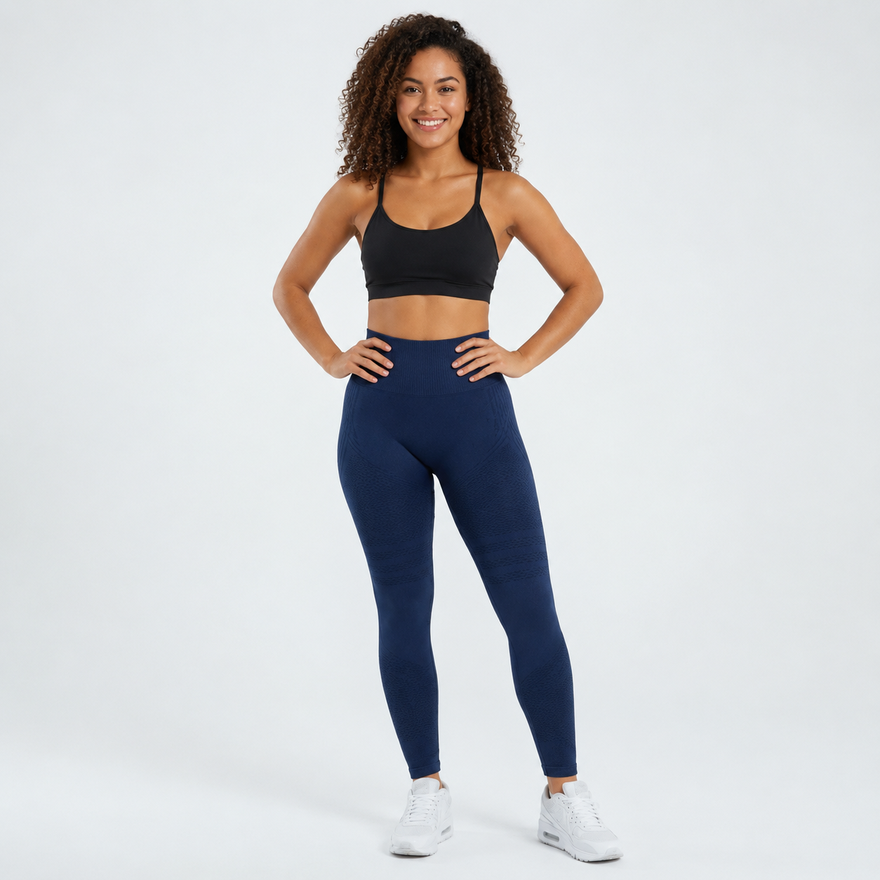 3D Leggings - Marineblau