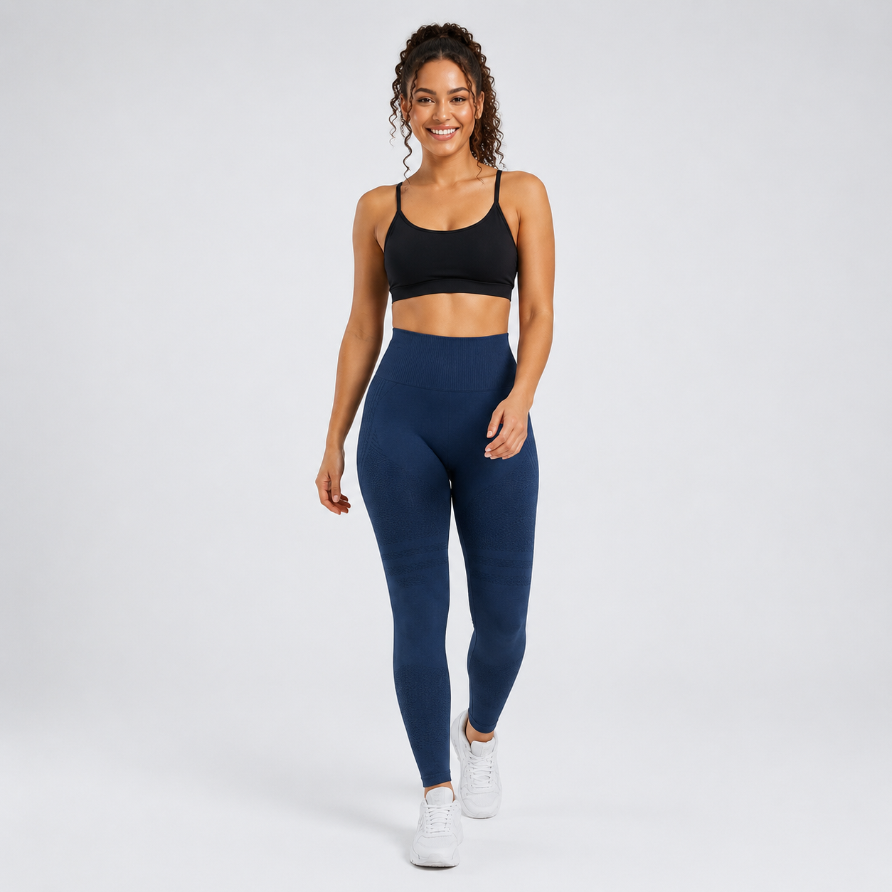 3D Leggings - Navy Blue