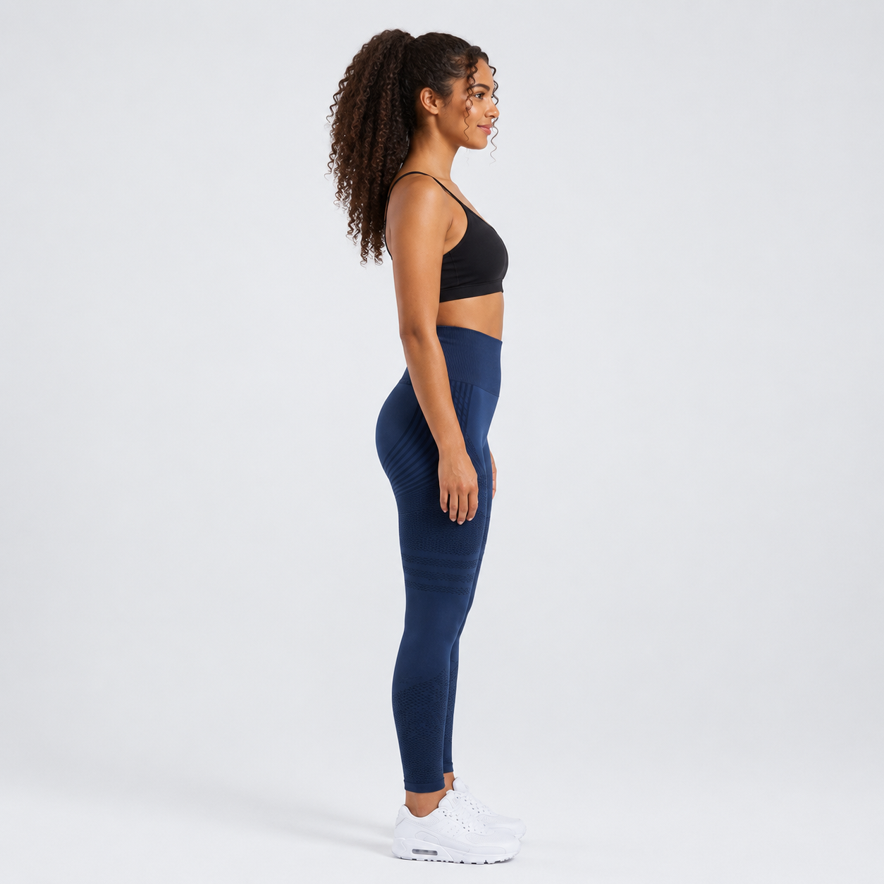 3D Leggings - Marineblau